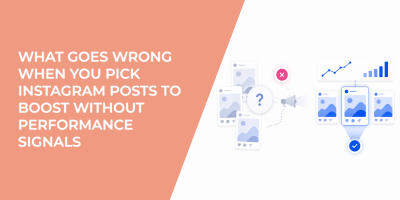What Goes Wrong When You Pick Instagram Posts to Boost Without Performance Signals