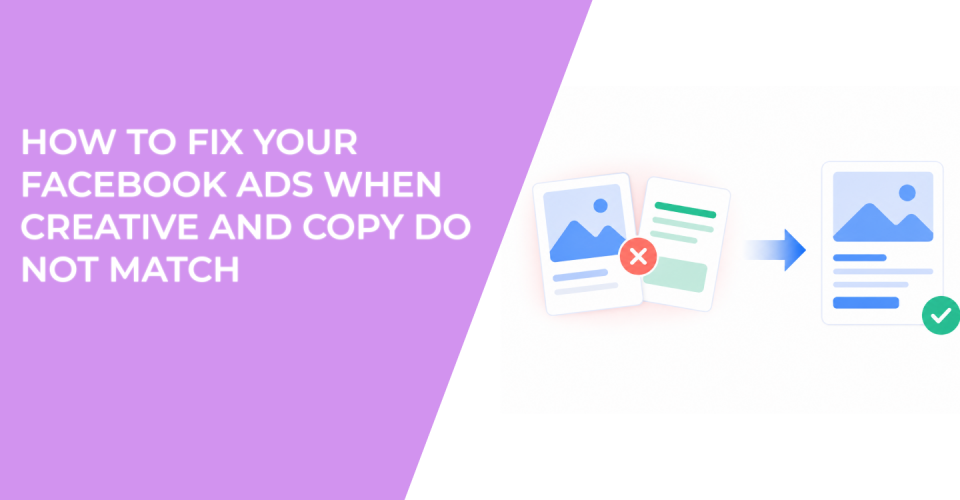 How To Fix Your Facebook Ads When Creative And Copy Do Not Match