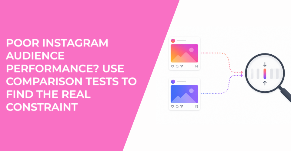 Poor Instagram Audience Performance? Use Comparison Tests to Find the Real Constraint