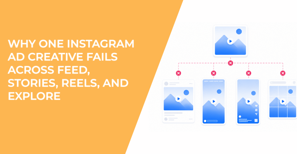 Why One Instagram Ad Creative Fails Across Feed, Stories, Reels, and Explore