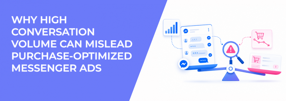 Why High Conversation Volume Can Mislead Purchase-Optimized Messenger Ads