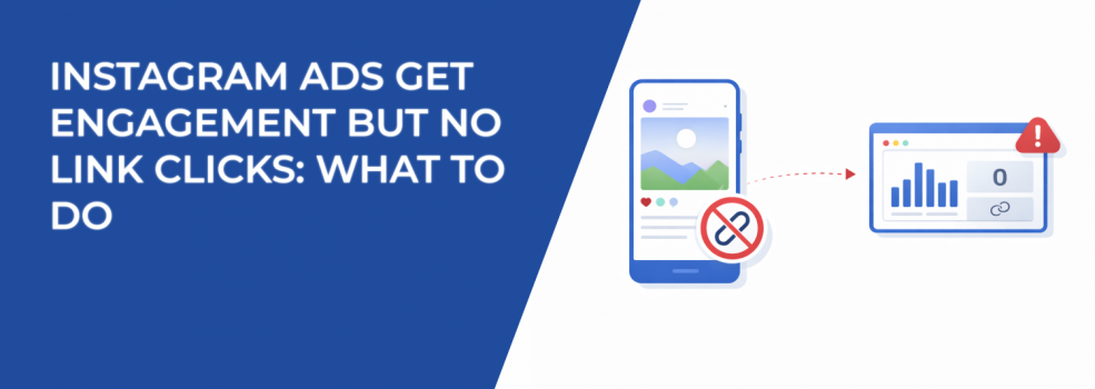 Instagram Ads Get Engagement but No Link Clicks: What to Do