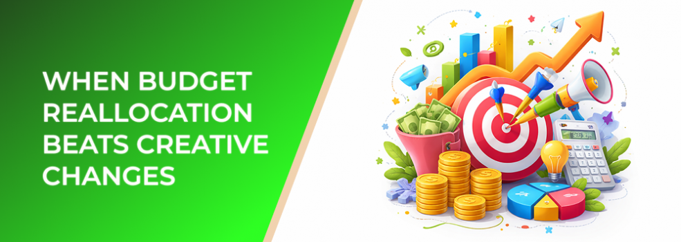 When Budget Reallocation Beats Creative Changes