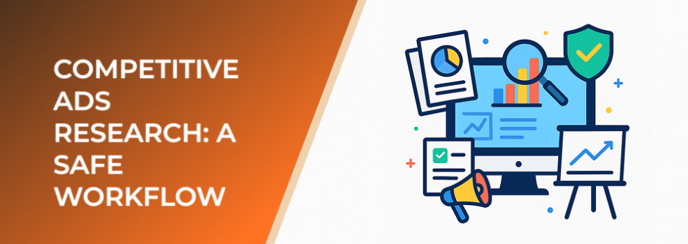 Competitive Ads Research: A Safe Workflow