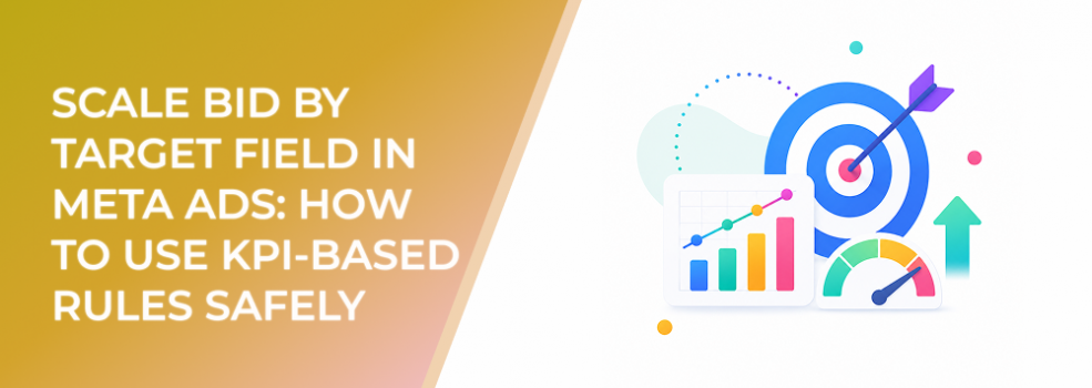 Scale Bid by Target Field in Meta Ads: How to Use KPI-Based Rules Safely