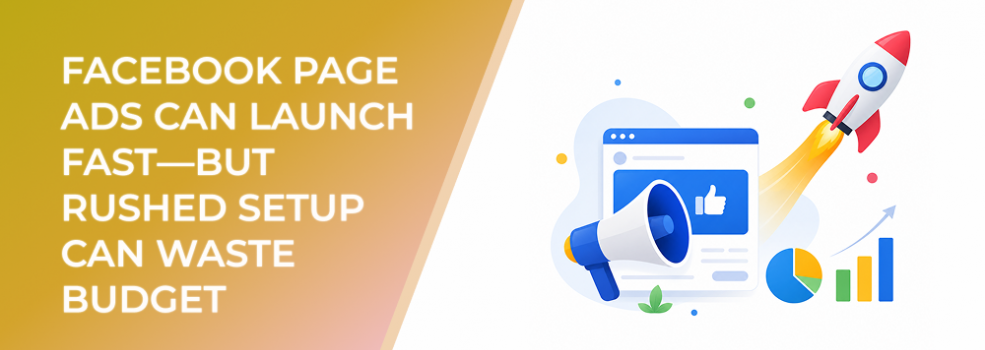 Facebook Page Ads Can Launch Fast—But Rushed Setup Can Waste Budget
