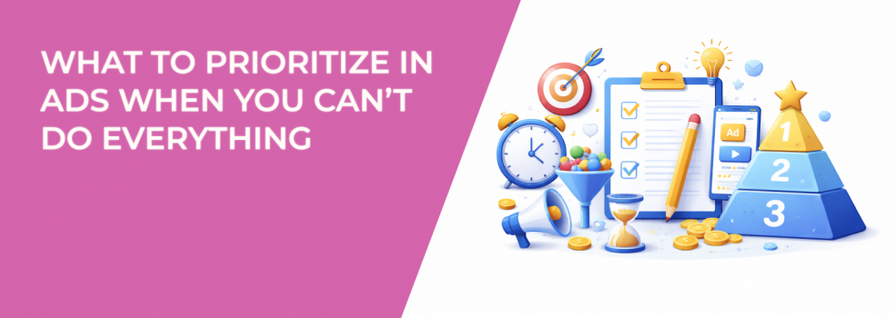 What to Prioritize in Ads When You Can’t Do Everything