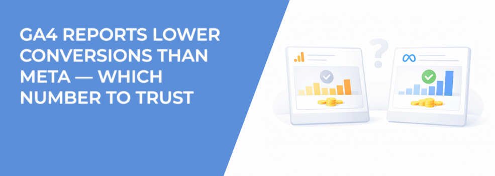 GA4 Reports Lower Conversions Than Meta — Which Number to Trust