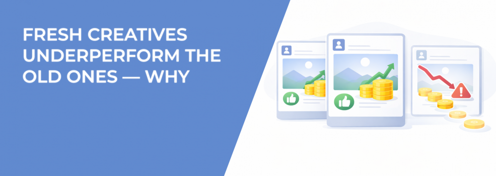 Fresh Creatives Underperform the Old Ones — Why