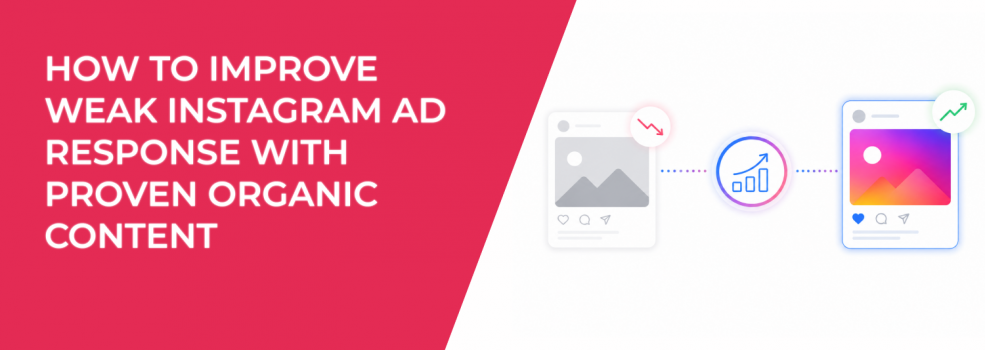 How To Improve Weak Instagram Ad Response With Proven Organic Content