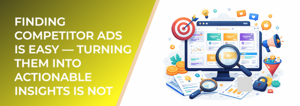 Finding Competitor Ads Is Easy — Turning Them Into Actionable Insights Is Not