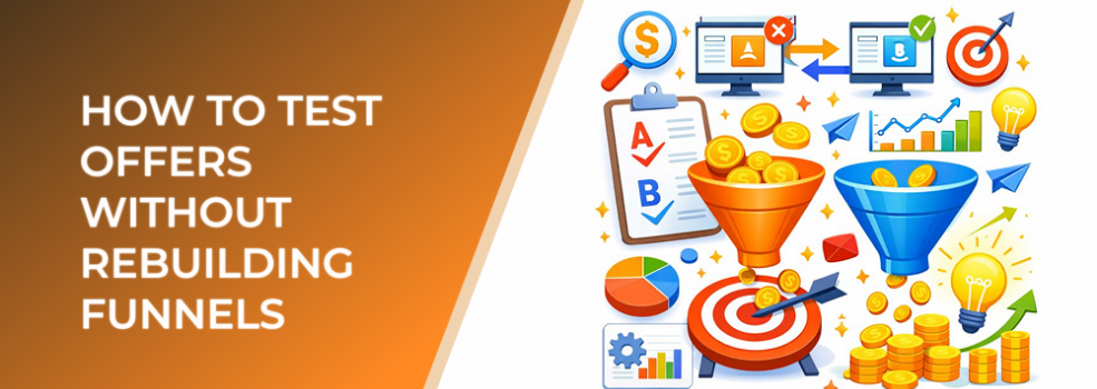 How to Test Offers Without Rebuilding Funnels