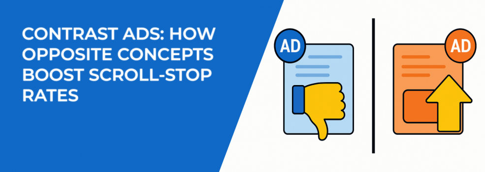 Contrast Ads: How Opposite Concepts Boost Scroll-Stop Rates