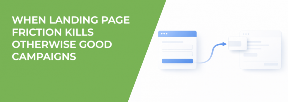 When Landing Page Friction Kills Otherwise Good Campaigns