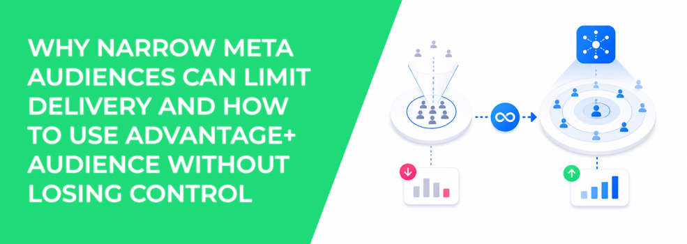 Why Narrow Meta Audiences Can Limit Delivery And How To Use Advantage+ Audience Without Losing Control