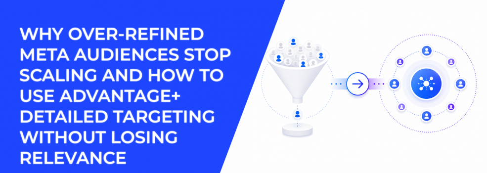 Why Over-Refined Meta Audiences Stop Scaling And How To Use Advantage+ Detailed Targeting Without Losing Relevance