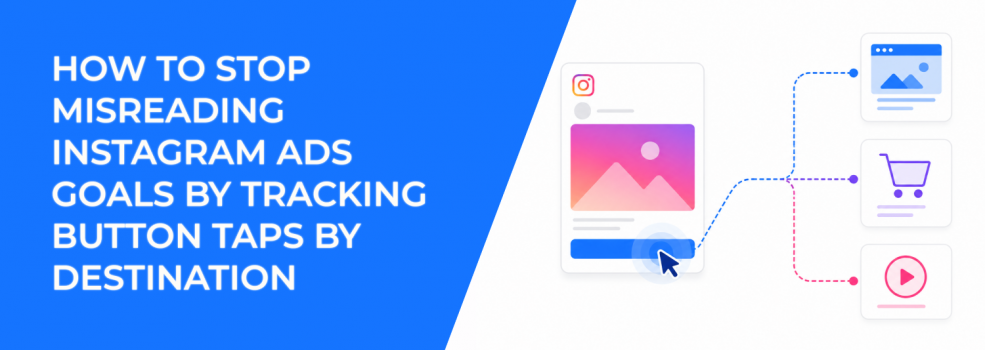 How To Stop Misreading Instagram Ads Goals By Tracking Button Taps By Destination