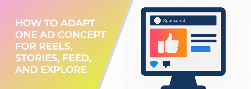 How to Adapt One Ad Concept for Reels, Stories, Feed, and Explore