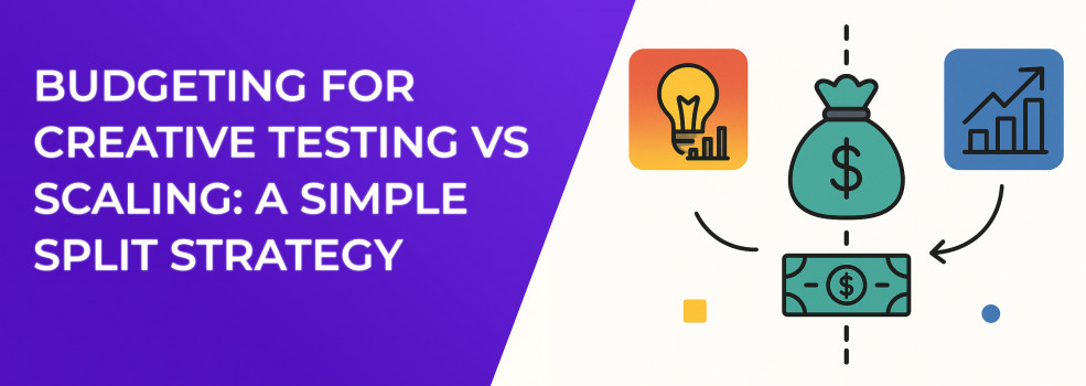 Budgeting for Creative Testing vs Scaling: A Simple Split Strategy
