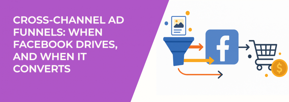 Cross-Channel Ad Funnels: When Facebook Drives, and When It Converts